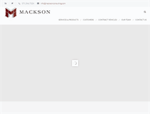 Tablet Screenshot of macksonconsulting.com